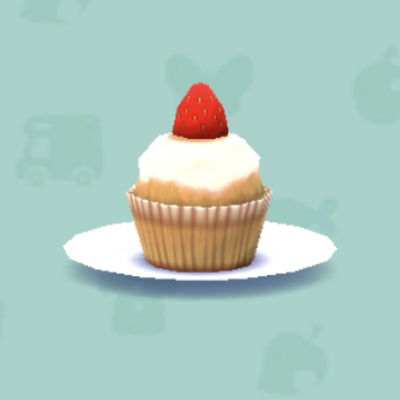 いちごのカップケーキの画像