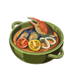 魚貝トマトスープの画像
