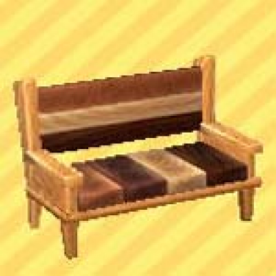 ミックスウッドのベンチの画像