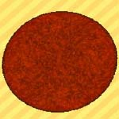 あかいろのまるいラグの画像