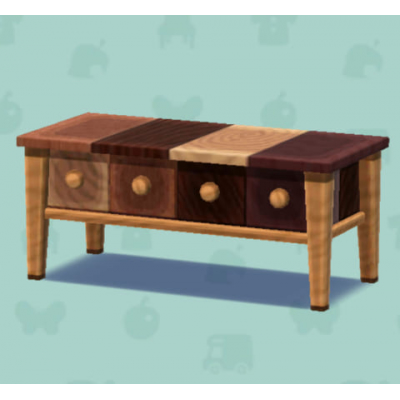 ミックスウッドのテーブルの画像